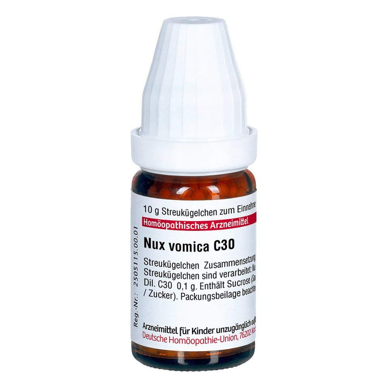 DHU Nux vomica C30 sprinkle beads, 10 g globules - NewNest Australia