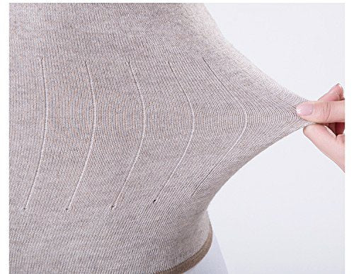 Themal Therapy Knit Kidney Warmer Abdominal Binder Stomach Lumbar Lower Back Support Brace Slim Waist Trimmer Wrap Belt Postpartum Belly Band - Warming Kidney Pain Relief- C Section Surgical Recovery M for waist girth 57-90CM Khaki - NewNest Australia