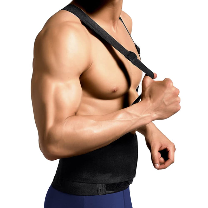 FITTOO Working Lumbar Lower Back Brace Support Belt with Adjustable Straps - Back Pain Relief, Injury Recovery, Heavy Lifting Support, Personal Daily Care Black L - NewNest Australia