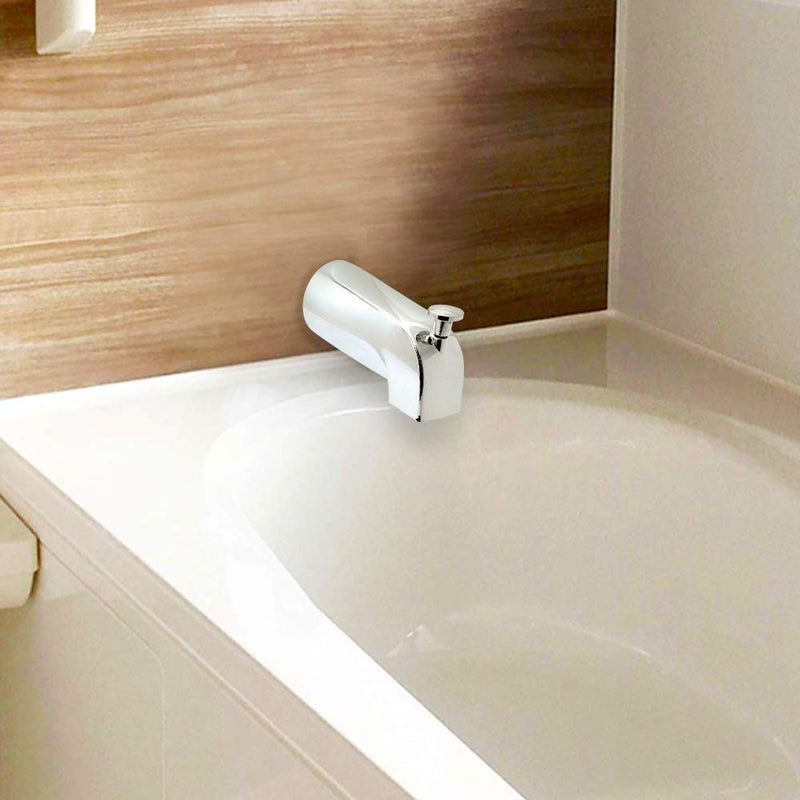 Gold Hao The Bathroom Tub Spout with Diverter 5 Inches Bath Slip-On Diverter 5/8 -Inch Slip Fit Connection (Chrome) Chrome - NewNest Australia