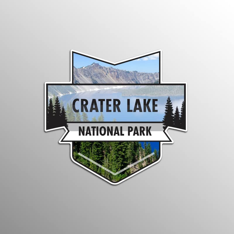 Crater Lake National Park Magnet | 4.7-Inch by 4.5-Inch | 2-Pack | 30 MIL Heavy Duty Magnetic Material | MPD924 - NewNest Australia