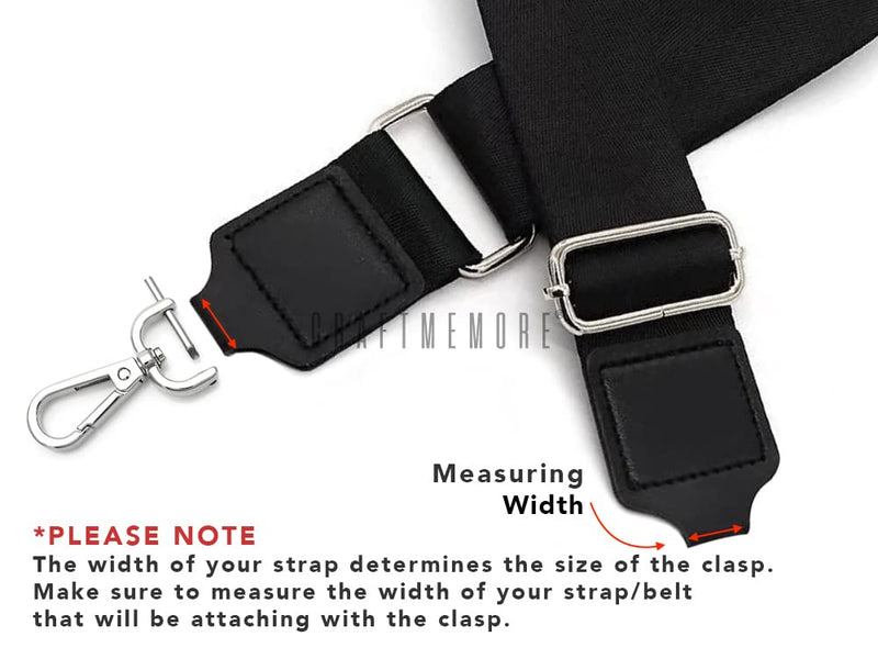 CRAFTMEMORE 2pcs Detachable Snap Hook Swivel Clasp with Screw Bar Bag Strap Hardware Replacement (1 Inch, Brushed Brass) 1 Inch - NewNest Australia