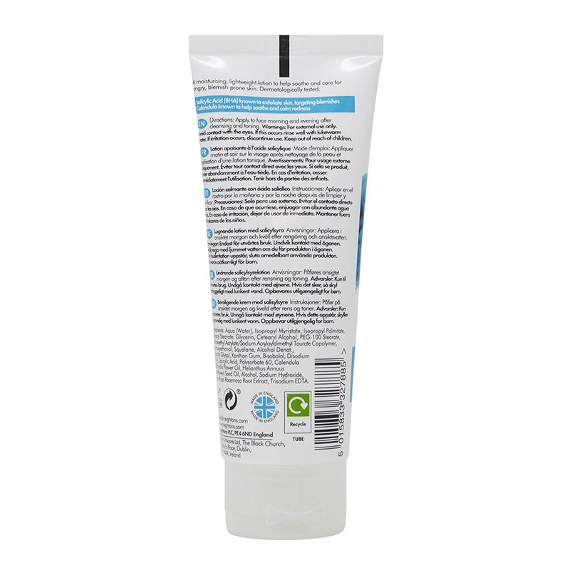 Creightons Salicylic Acid Soothing Lotion (75ml) - With salicylic acid & calendula, a moisturising, lightweight lotion to help soothe and care for angry, blemish-prone skin - NewNest Australia