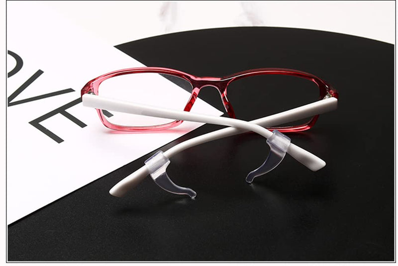 NORHOR anti-slip holder for glasses temple set - 6 pairs of ear hooks, silicone hooks for glasses - silicone anti-slip covers for glasses, sunglasses, transparent, 6 pairs - NewNest Australia