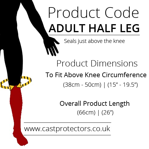 Lifeswonderful® - Protective cover for casts and bandages - suitable for showering - adult size - leg - half length - NewNest Australia