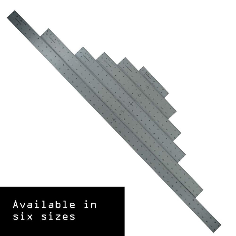 Ludwig Precision 12" Center-Finding Aluminum Straight Edge, 81212 12-INCH - NewNest Australia