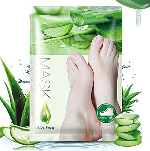 Aloe Vera Exfoliating Foot Peeling Mask Sock - Moisturising Peel Masks - remove Hard Skin Callus Remover Pedicure Baby Feet Care Kit for Cracked Feet - NewNest Australia