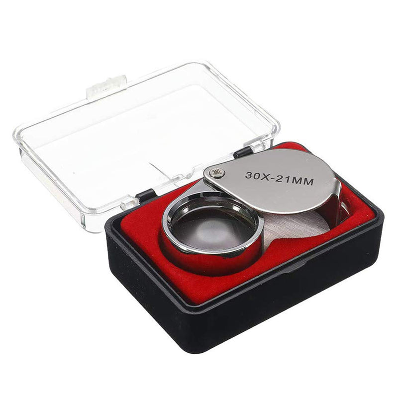 KINGMAS Pocket Jewelry Loupe 30x 21mm Jewelers Eye Magnifying Glass Magnifier - NewNest Australia