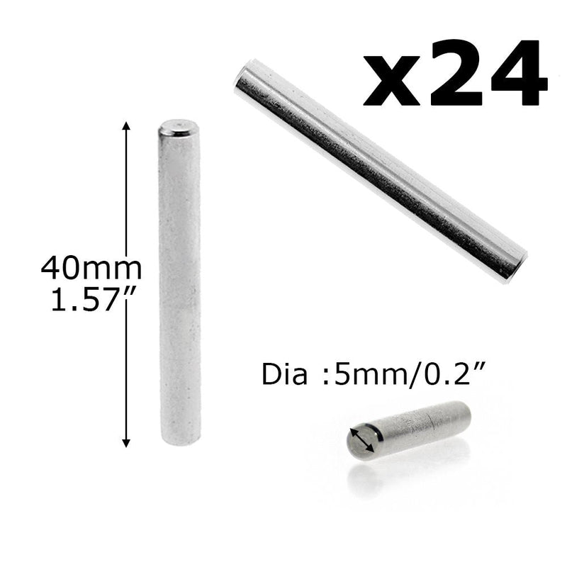 BIGTEDDY - 24pcs Shelf Brackets Pegs Shelves Dowel Pin Hardware for DIY Shelving Supports for Cabinet Sections 5mm x 40mm … Dia. 0.2"(5mm) - NewNest Australia