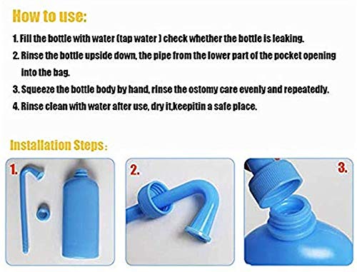 Colostomy Bag Cleaning Tool - Stoma Bag Washing Bottle Rinse Pot for All Ostomy Bags - Reusable Wash Bottle (1PCS PZ) 1 Count (Pack of 1) - NewNest Australia