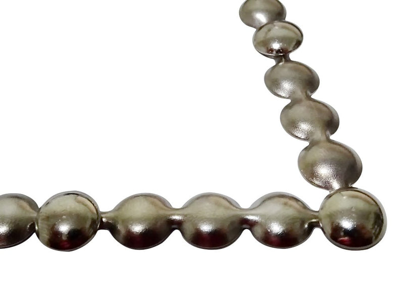 decotacks® Silver Upholstery Nailhead Trim, Silver Upholstery Nails/Tack in Short (4in Long) Strips 7/16in (11mm) Head Diameter, Covers 6 Meters (6,6 Yards) [Nickel/Silver Finish] DX0511NI-S6M - NewNest Australia