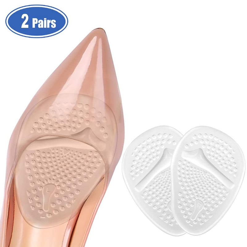 Haofy Silicone Forefoot Insoles Forefoot Pad Gel For Pain Relief, 2 Pairs Of High Heels Cushion Bunion Pads Gel Non-Slip Metatarsal Pad, Self-Adhesive Insoles Forefoot Pads For Women - NewNest Australia
