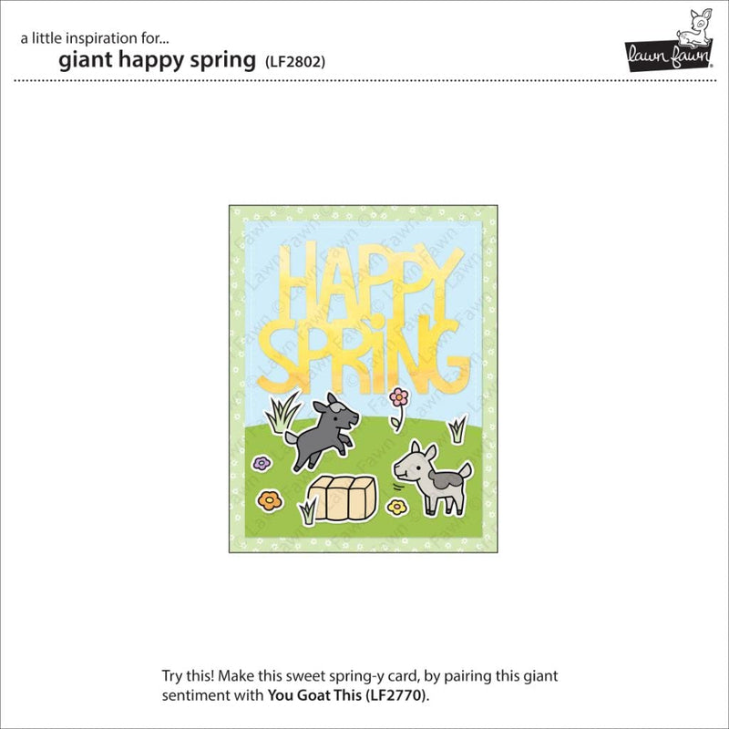 Lawn Fawn LF2802 Giant Happy Spring Dies - NewNest Australia