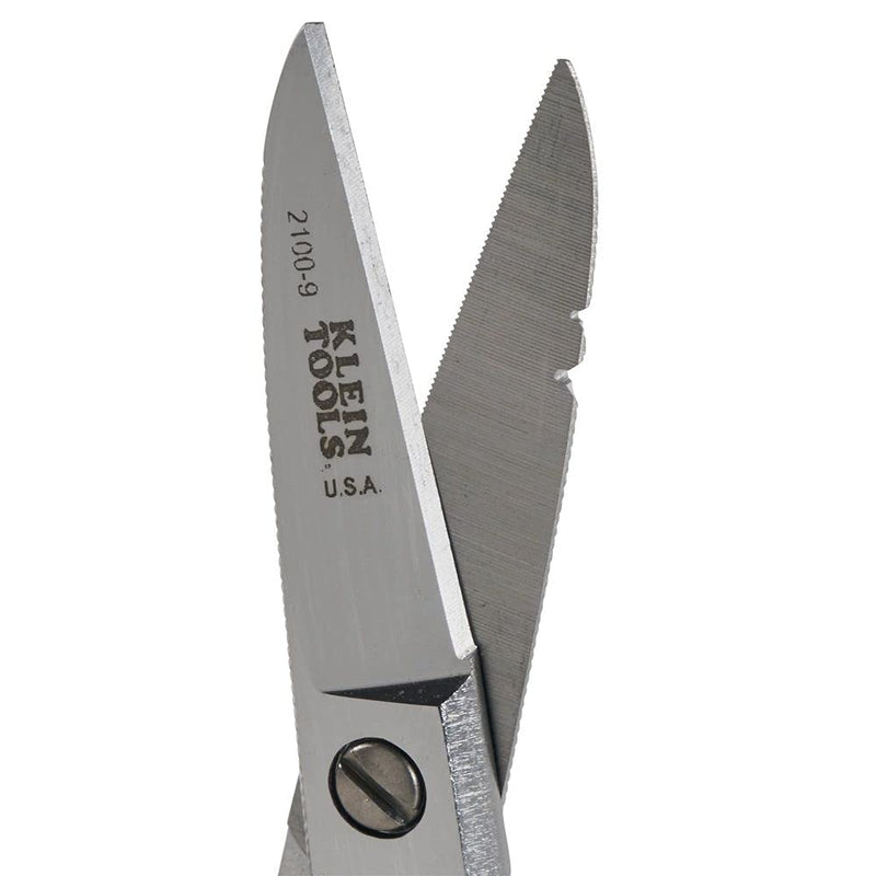 Klein Tools 2100-9 Stainless Steel Electrician's Scissors with Stripping Notches, 5-1/4-Inch - NewNest Australia