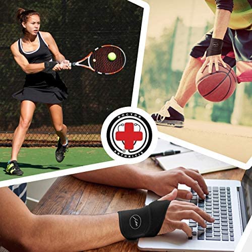 Doctor Developed Copper Wrist Brace/Carpal Tunnel/Wrist Support/Wrist Splint/Hand Brace -F.D.A. Medical Device & Doctor Handbook-Night Support for Women Men-Right & Left hands (Single) Single (R or L) - NewNest Australia