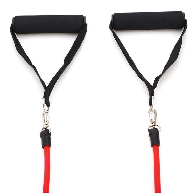 AFX Sports Exercise Resistance Bands Set, Fitness Stretch Workout Kit, 5 Tubes, 2 Foam Handles, 2 Ankle Straps, Door Anchor for Men Women, Home Gym Equipment, Yoga Pilates Physio - NewNest Australia