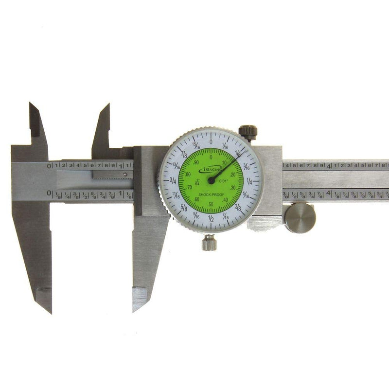 iGaging 6" Fractional & Decimal Inch Combination Dial Caliper 6" - NewNest Australia