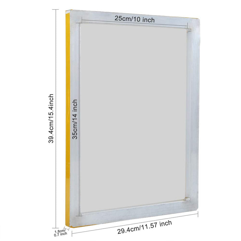 Caydo 2 Piece 10 x 14 Inch Aluminum Silk Screen Printing Frames with 110 White Mesh for Screen Printing - NewNest Australia