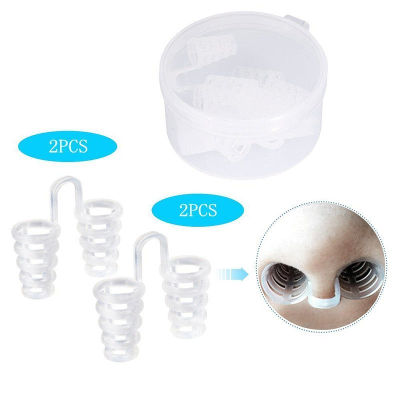 Tmishion Anti Snoring Cap, Anti Snoring Solution Of 4 Pieces/Box, Natural Snoring With Breath Aid Clip Facilitates Immediate Help And Improves Breathing, Children Of Both Sexes - NewNest Australia