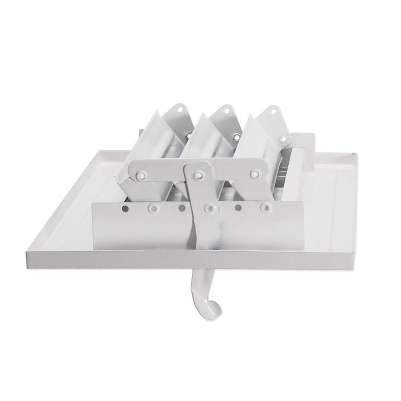 EZ-FLO 61658, White Three-Way Sidewall/Ceiling Register, 8 inch (W) x 4 inch (H) Opening, 8" x 4" 8" x 4" - NewNest Australia