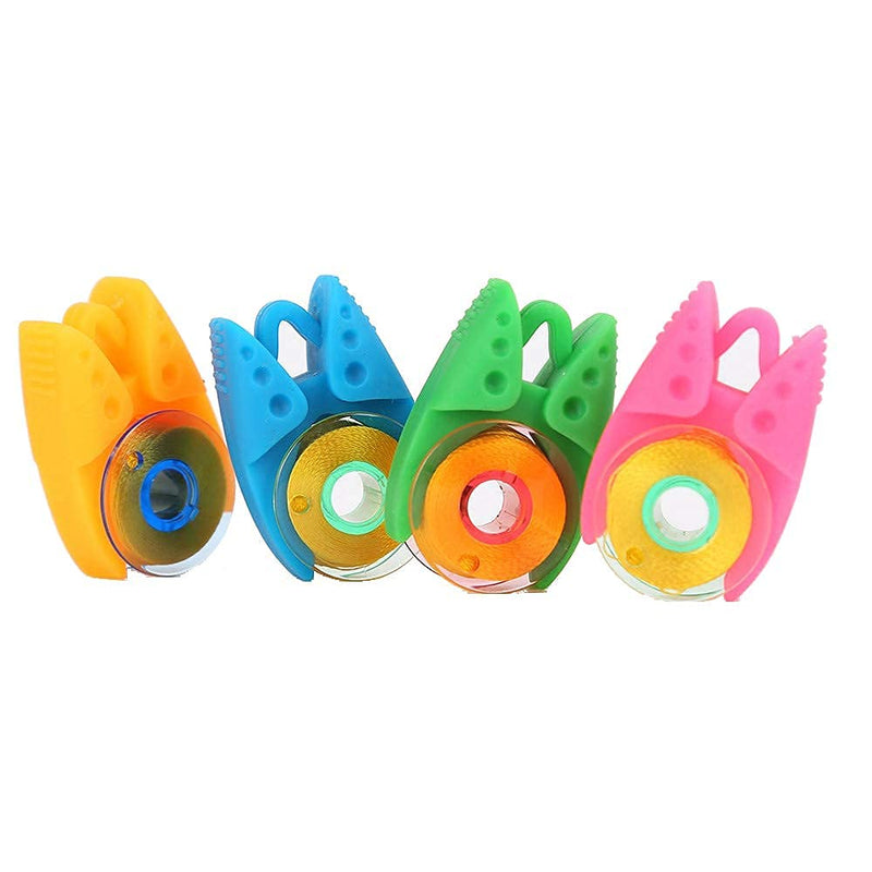 HimaPro Silicone Thread Spool Savers 48 Huggers 4 Bobbin Clamps and 4 Bobbin Holders - Prevent Thread Tails from Unwinding - No More Loose Ends 56 PCs Combo Set - NewNest Australia