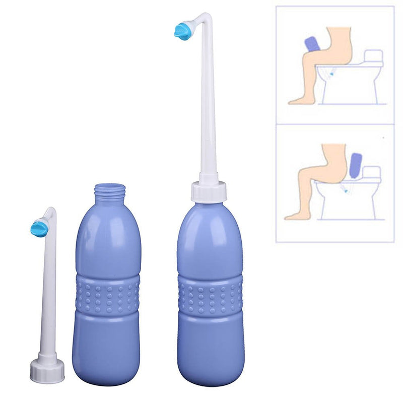 Portable Bidet Sprayer and Travel Bidet with Hand Held Bidet Bottle for Personal Cleansing Use Extended Nozzle - Personal Hygiene Care Toilet Bidet Shower/Bathroom Bidet Spray -21.8oz(620ml) 1pack 620ml Purple - NewNest Australia