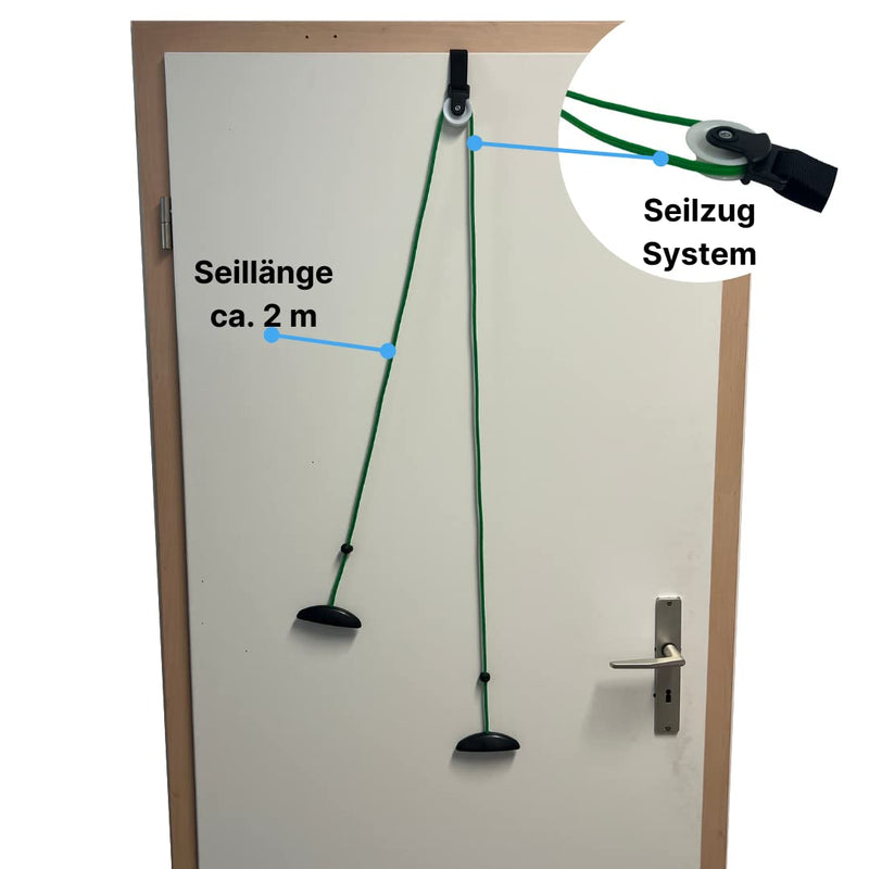 Atc Handels Gmbh Shoulder Trainer Pulley, Shoulder Rope Pulley Set, Shoulder Trainer Pulley Rope Gymnastics Including Handles And Attachment Rehabilitation, Physiotherapy, Shoulder Movement Door - NewNest Australia