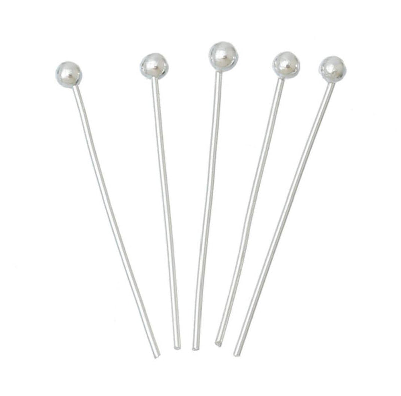 20pcs Authentic 925 Sterling Silver Head Pin Round Ball Pins 18mm (0.7 inch) For Jewelry Beading Threading Making (Wire 0.6mm/22 Gauge/0.024 Inch) SS424 20 - NewNest Australia