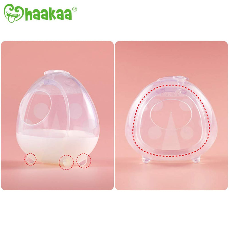 haakaa Ladybug Breastmilk Collector Wearable Nursing Cups Silicone Breast Milk Catcher with Bottle Brush for Breastfeeding, 2.5oz/75ml, 1pc 1 Count (Pack of 1) - NewNest Australia