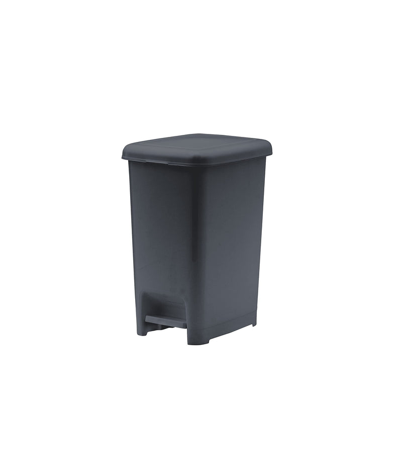 Superio Slim Trash Can with Foot Pedal  2.5 Gallon Step-On Trash Can, Garbage Can, Small Trash Can for Bathroom, Kitchen, Office, Patio, or Backyard  Onyx Grey - NewNest Australia