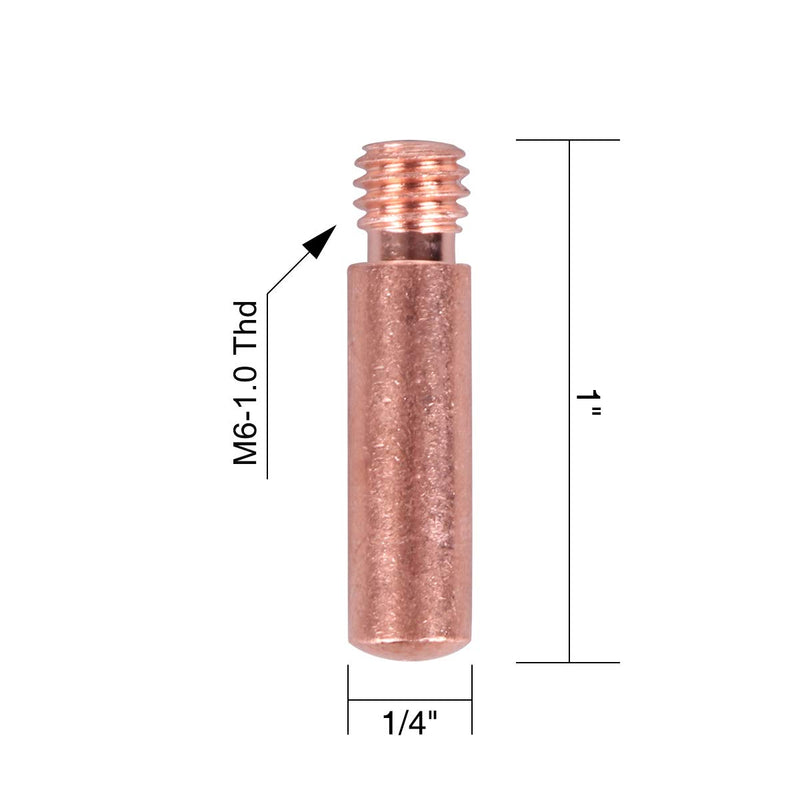 YESWELDER 25-pk MIG Welding Contact Tip 11-30 (0.030") for Lincoln Tweco MIG Guns 100L Mini .030" - NewNest Australia