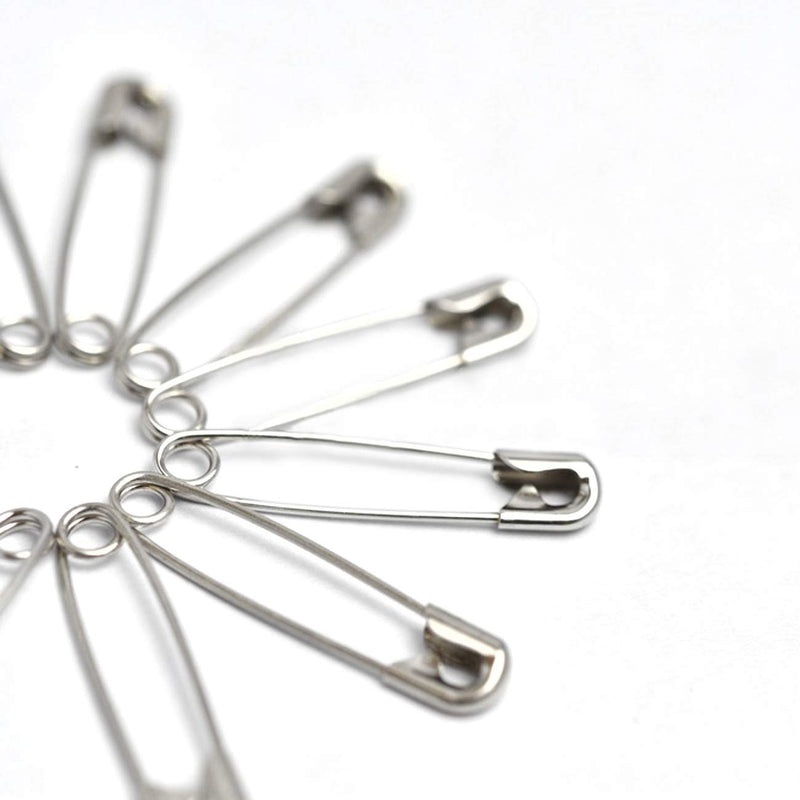 1000Pieces -Safety Pins, 1.1 inch Safety Pins Bulk Metal Silver Sewing Pins Clothing Clips Tool 28mm/ 1.1 inch Decorative Safety pins, Sewing Accessories Kit for Baby Clothing Jewelry Makin (1.1 inch) - NewNest Australia