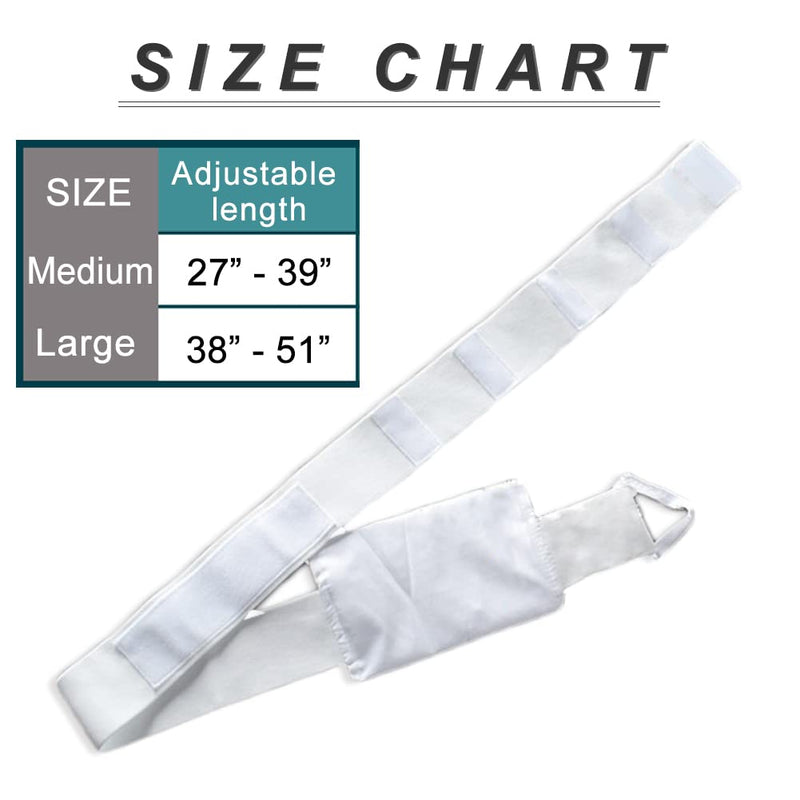 G-Tube Belt Feeding Tube Peg PD Cotton Covers Peritoneal Dialysis Catheter Supplies Abdominal Holder Accessories Adjustable for Secure Gastrostomy Line Women Men Black Medium(27-39 inch) Medium (Pack of 1) - NewNest Australia
