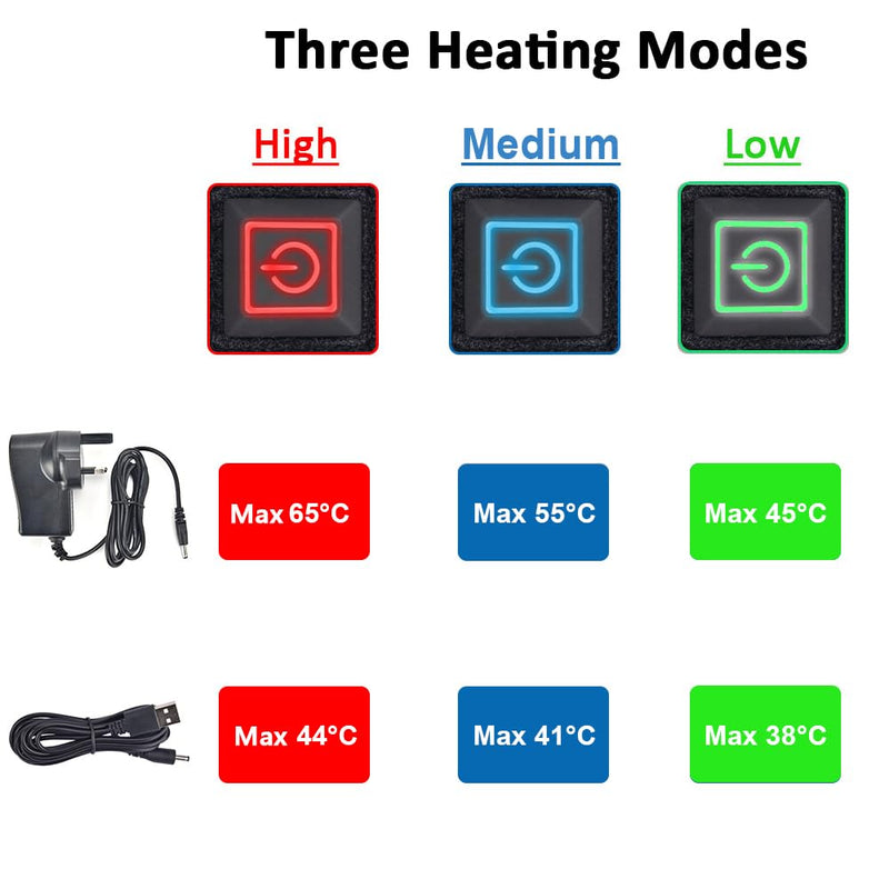 MOFAJANG Heated Knee Pad, Knee Brace Heat Therapy, 3 Heating Modes Knee Warmer Wrap for Joint Pain Relief, Come with Power Plug & USB Cable-1PC - NewNest Australia