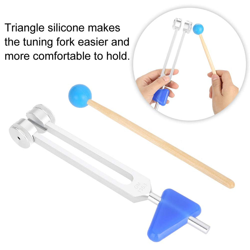 Aluminum Medical Tuning Fork 136.1Hz Hammer Ball Medical Instruments Therapy Sound Vibration Therapy Tool Kit OM136.1HZ - NewNest Australia
