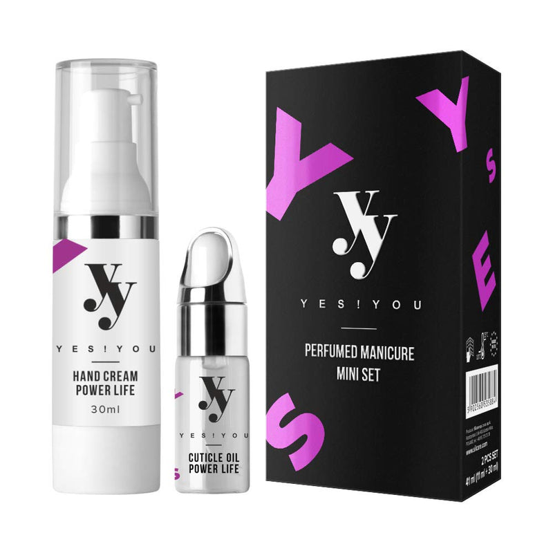 YES!YOU Perfumed Manicure Mini 2-Piece Set, Includes Power Life Cuticle Oil and Hand Cream - NewNest Australia