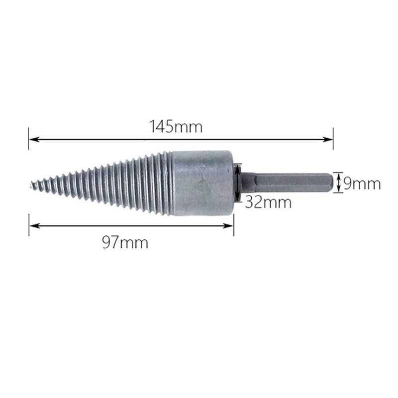 YWNYT Firewood Log Splitter Drill, Wood Splitter Drill Bits,Heavy Duty Drill Screw Cone Driver for Hand Drill Stick (Hex Shank) Hex Shank - NewNest Australia