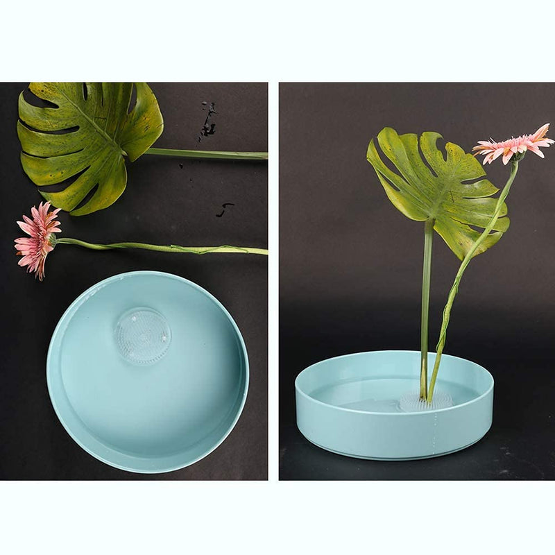 Clear Flower Frog Plastic Kenzan Floral Frog Ikebana Flower Arrangement Pin Frog Holder for Glass Plastic Ceramic Vase (Rectangle+Round) Rectangle+Round - NewNest Australia