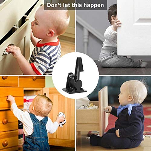 PHIPHI'S Cabinet locks child safety and outlet wall plug surge protector 10 Packs each for both baby proofing and electrical child safety that has invisible design and is easy to install with no tool - NewNest Australia