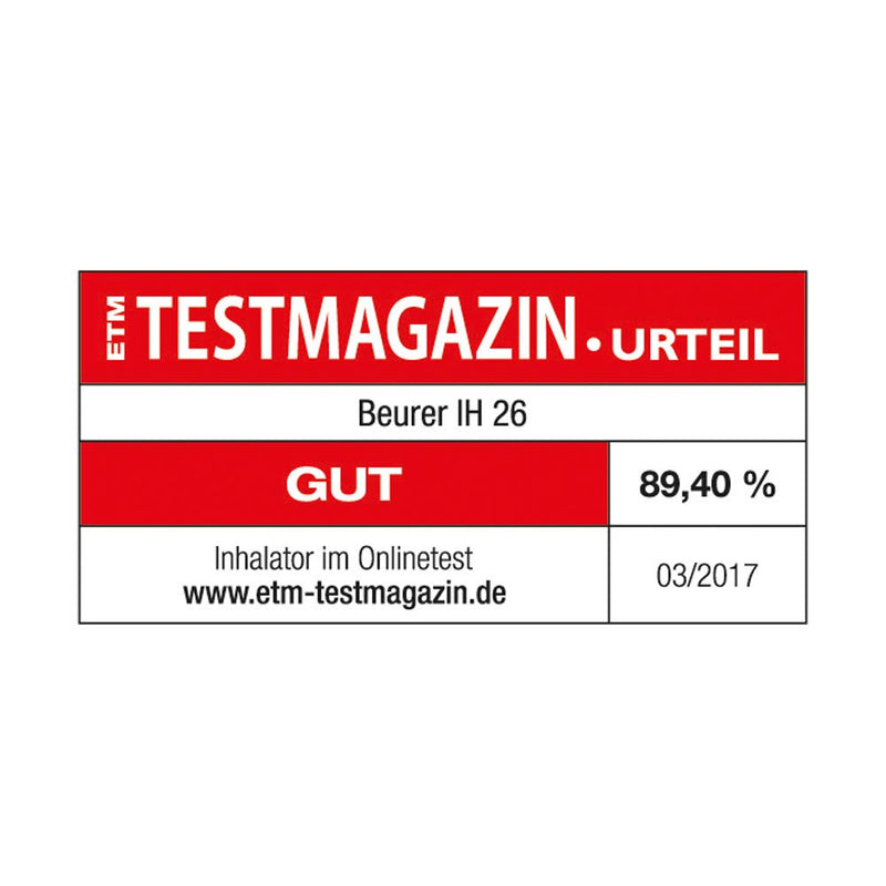 Beurer Ih 18 Inhaler With Compressor Compressed Air Technology For The Treatment Of The Upper And Lower Respiratory Tract, Suitable For Adults And Children, White, 8-Piece Set - NewNest Australia
