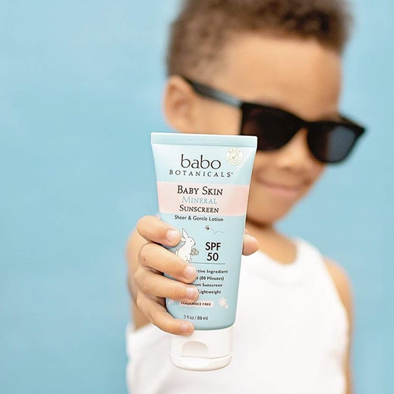 Babo Botanicals, Baby Skin, mineral sun protection lotion, SPF 50, 89 ml - NewNest Australia