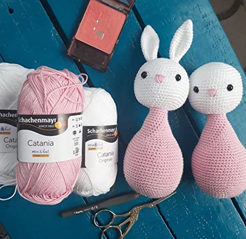 [ Set of 2 Skeins ] Catania Yarn Schachenmayr Originals 100% Mercerized Cotton Yarn, Total 3.52 Oz. Each 1.76 Oz (50g) / 136 Yrds (125 m) Amigurumi Yarn Fine-Sport 2 (100 Mimosa) 100 MIMOSA - NewNest Australia