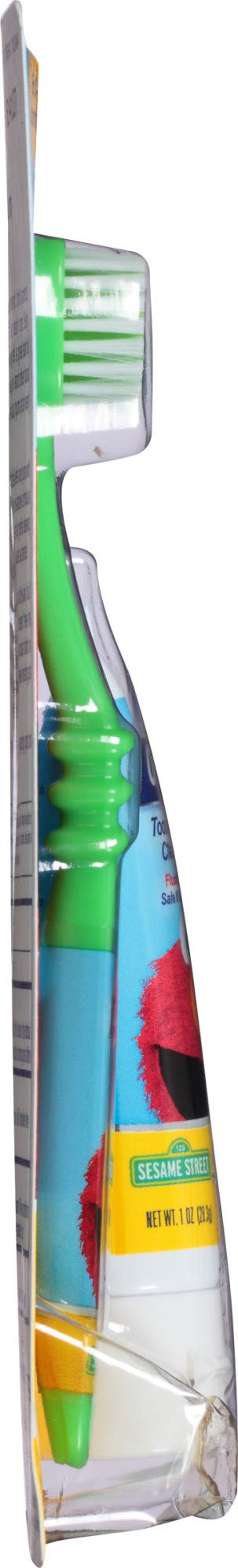 Orajel Elmo Fluoride-Free Tooth & Gum Cleanser with Toothbrush, Combo Pack, Banana Apple Flavored Non-Fluoride, 1 oz. - NewNest Australia