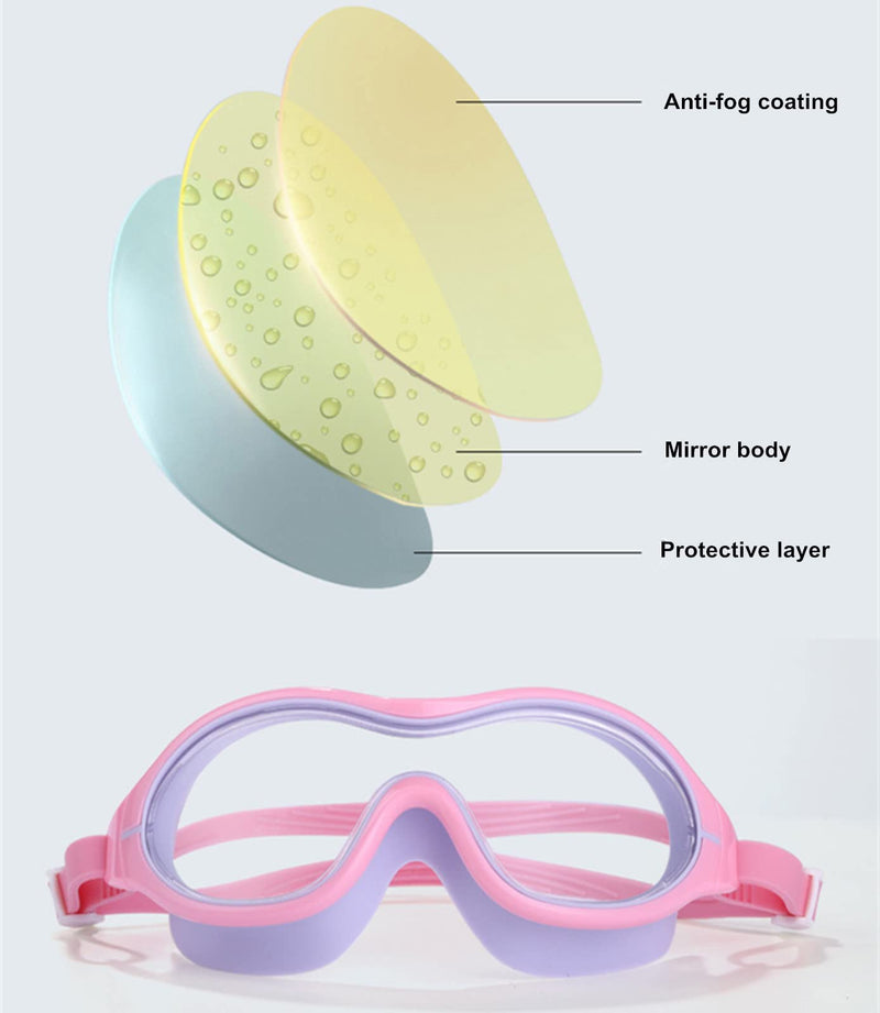 UV Waterproof Anti Fog Swimwear Eyewear Swim Diving Water Glasses Adjustable Swimming Goggles Women Men Sports Eyewear White - NewNest Australia