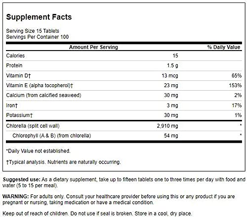 Swanson Chlorella 194 mg 1500 Tabs - NewNest Australia