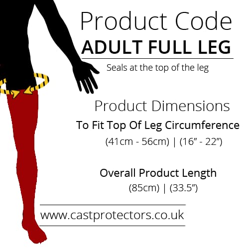 Lifeswonderful - Protective Cover for Casts and Bandages - Shower Suitable - Adult Size - Leg - Full Length - NewNest Australia