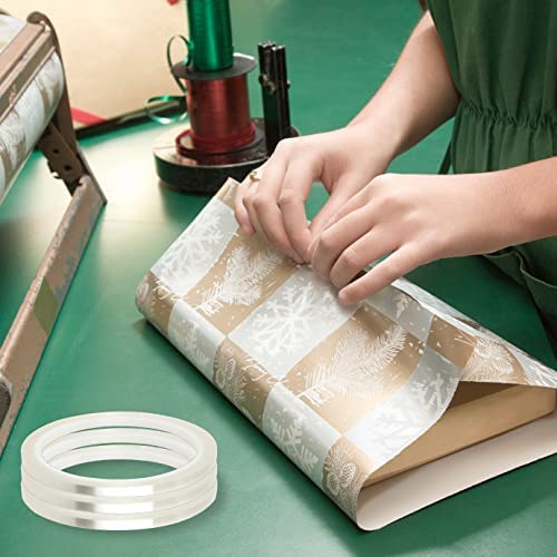 QUACOWW 3 Roll Wide Clear Floral Tape,1/4 Inch Waterproof Florist Tape Flower Stem Wrap Tape for Flower Arranging Craft, Bouquet Stem Wrapping (33 Yard/Roll) - NewNest Australia