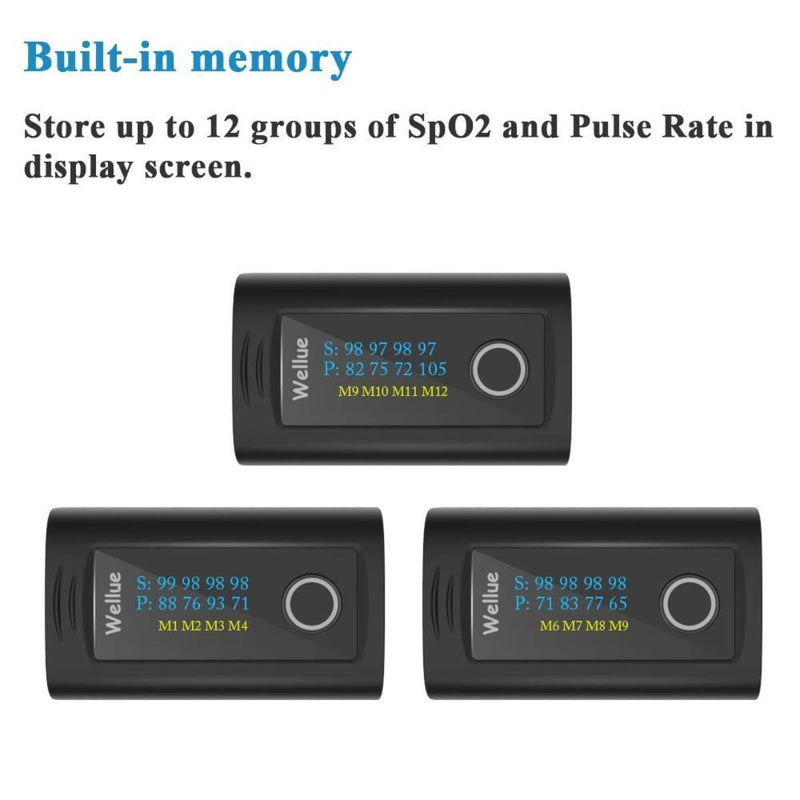 Viatom Bluetooth Pulse Oximeter Finger Oximeter With App And 12 Data Sets, Oxygen Saturation Meter Finger, Blood Oxygen Meter Finger For Heart Rate With Alarm, Free App - NewNest Australia