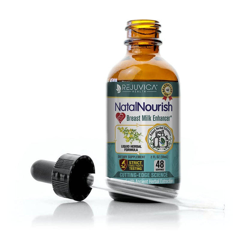 NatalNourish - Advanced Lactation Support Supplement - Liquid Delivery for Better Absorption - Fenugreek, Blessed Thistle, Anise, Fennel & More! 2 Ounce (Pack of 1) - NewNest Australia