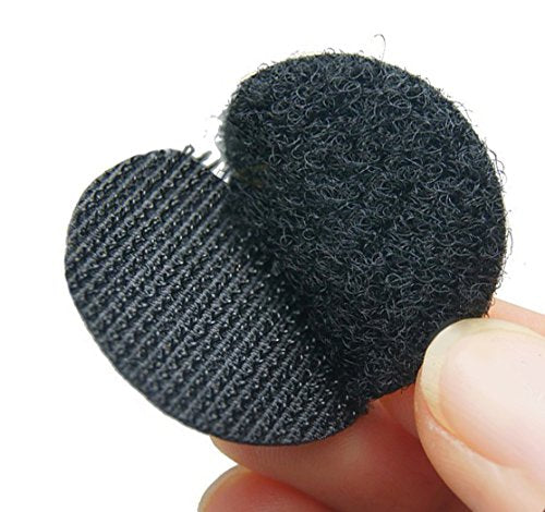 Hook 'N Loop 3/4 Inches Industrial Strength Black Adhesive 250 Dot Roll Pack - NewNest Australia